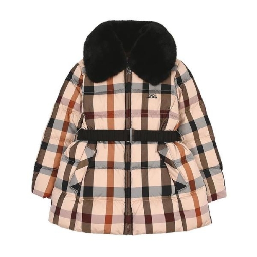 닥스키즈 하우스체크 중경량 벨티드 다운 점퍼 (DUW11JN54M_BG)