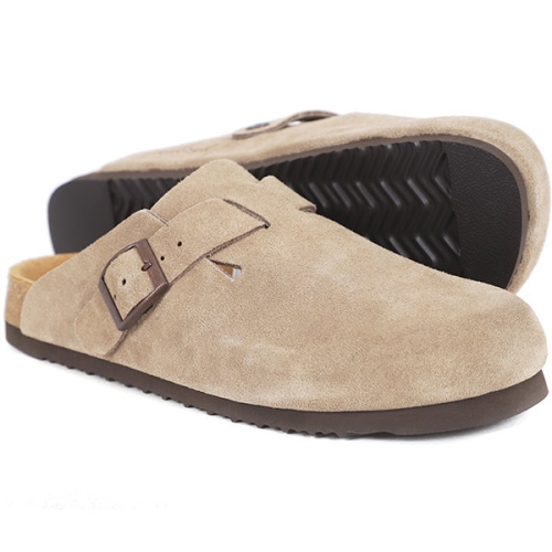 오즈웨어 남녀공용 천연 소가죽 슬리퍼 오지 소프트 풋베드_OUW262