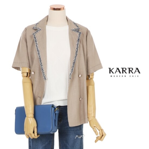 KARRA 카라포인트더블린넨자켓_KB1MJK001G