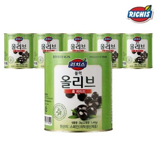 동서식품  리치스 블랙 올리브 홀 3kg