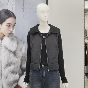 Ab.f.z AFY4HU34/얇고 숏 패딩 베스트