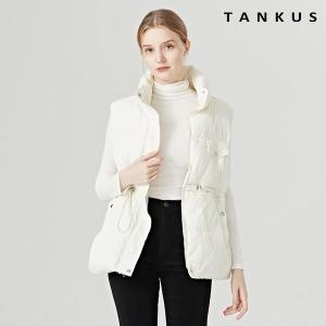 탱커스 아웃 포켓 스트링 집업 패딩베스트 TW4VT002L0