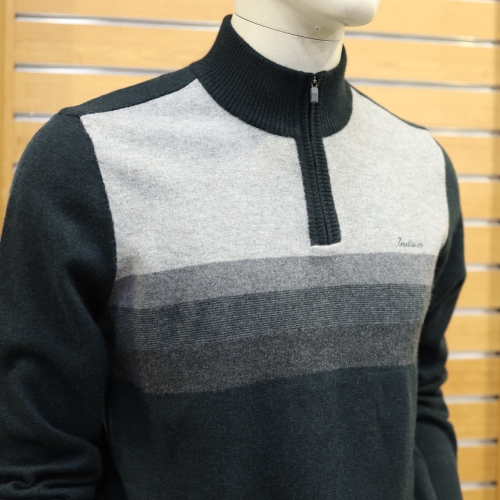 인디안 한기장 하프넥 반짚업 MIT BH4W9331