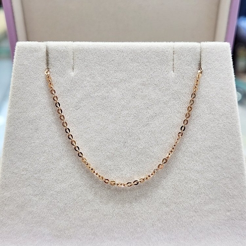 골든듀  여성 리니아P S 16 18K 로즈골드 체인 목걸이_382400014