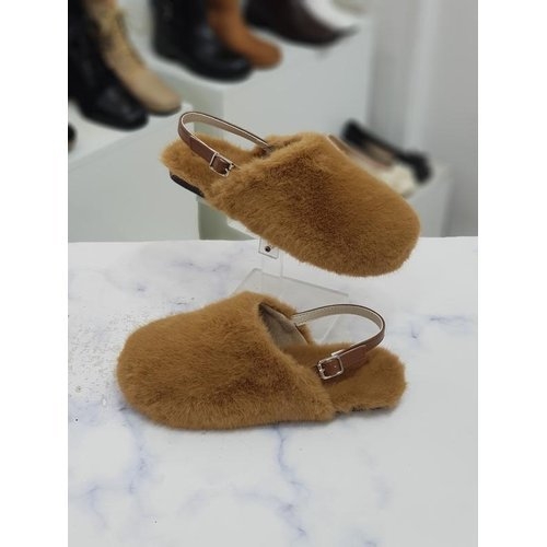 한슈 세이브존09 통굽 털신 플랫 샌들 1.7cm HS45811pr