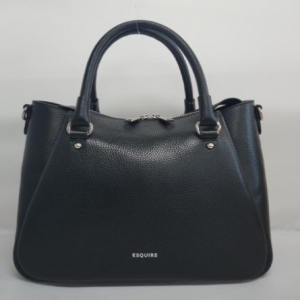 에스콰이어 소프트 참장식 포인트 심플 데일리 토트 크로스백_ECCSHB032BK