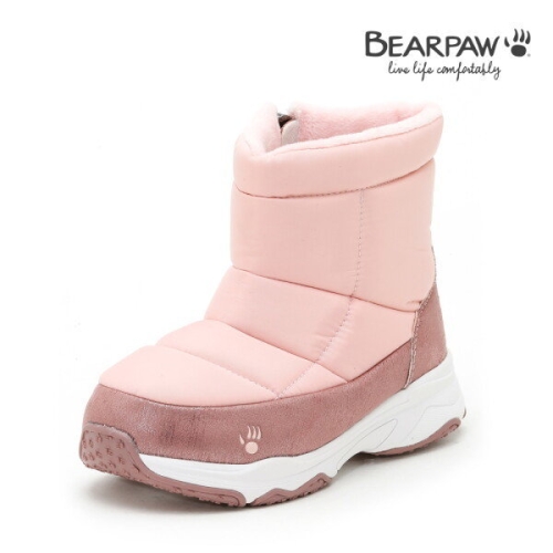 베어파우 LOIS 아동 경량 쿠션 방한 패딩 부츠 K165024QD-K 핑크