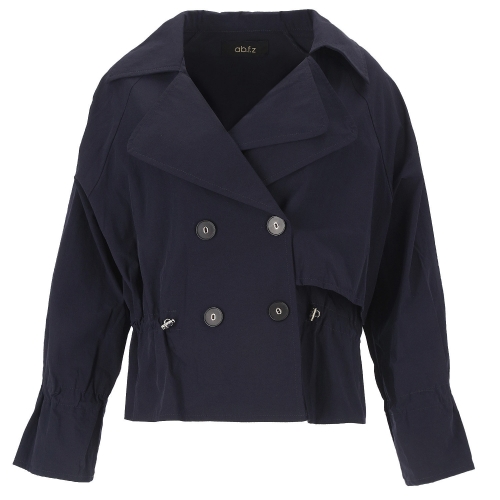 Ab.f.z 셔링 디테일 하프 트렌치코트 APY5ZR31G