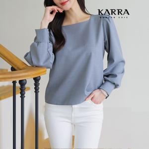KARRA 심플볼륨블라우스_B4S0858