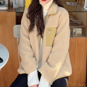 오노마 ONM 여자 20대 데일리룩 아우터 양면 점퍼 뽀글이 20262065