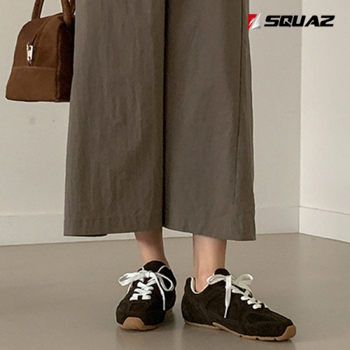 스콰즈 여성 스니커즈 소가죽 베이직 운동화 SZO002