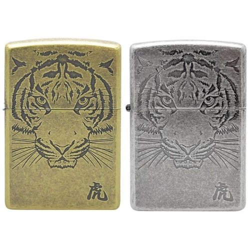 지포  라이터 호랑이 범 호 TIGER FACE +심지+돌+오일133ML 34734252