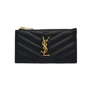 생로랑 로고 지퍼 카드지갑 607915BOW011000 1000