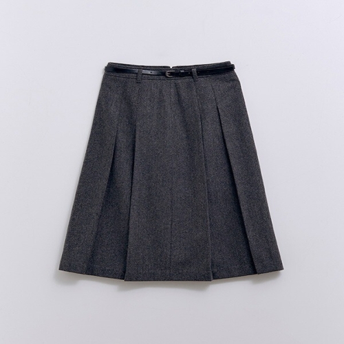 로엠 울 플리츠 롱 스커트_RMWHE4VR12