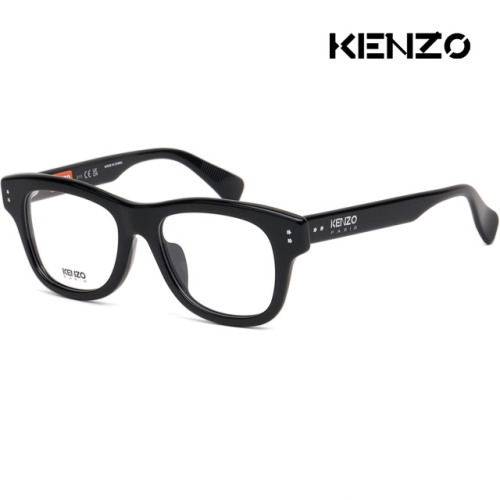 겐조 안경테 KZ50175F 001 아시안핏 블랙 뿔테 사각 빅사이즈