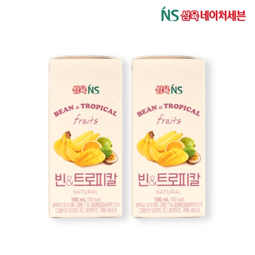 삼육네이처세븐 빈&트로피칼 두유 190ml
