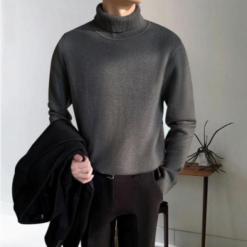 라일리 Rly 클래식하면서 깔끔한스타일 남자 포근한터틀넥 니트티 20269900