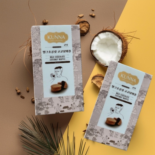 KUNNA  쿤나 밀크초콜릿 코코넛 와플 90g