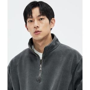 피그먼트 소버먼트 SOVERMENT 860G 하프 짚업-챠콜sj-hazipup01 467372