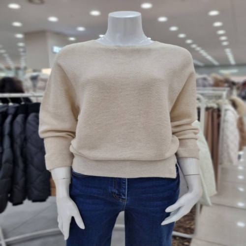 더아이잗 모캐시혼방 밑단슬릿 홀가먼트 니트 IM3A1PO31510