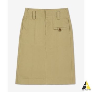 보테가베네타 코튼 캔버스 스커트 베이지 792914V0BT01434 115219638