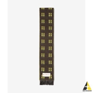 마르니 스퀘어 울 모헤어 머플러 커피 SCZC0067Y0UAW032CHM80 115194004