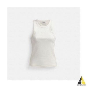 코치 리브드 시그니처 탱크 탑 CS609 WHT 115202328