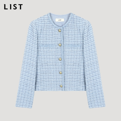 리스트 여성 글리터 트위드 자켓 TWWJKO70090