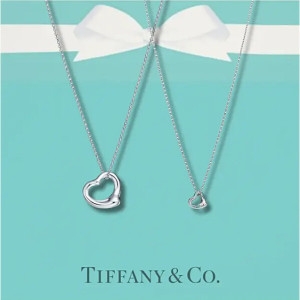 티파니앤코  실버 오픈 하트 목걸이 엘사 퍼레티 7mm 네크리스 73368812