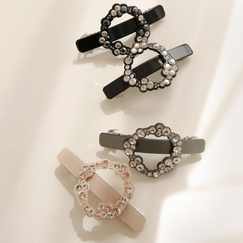 바이데이지  프랑스 플라워 큐빅 반묶음 자동핀 Bh0909