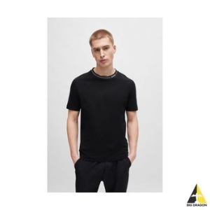 보스 싱글 저지 반팔 티셔츠 스트레이트핏 50512867_001 115190083