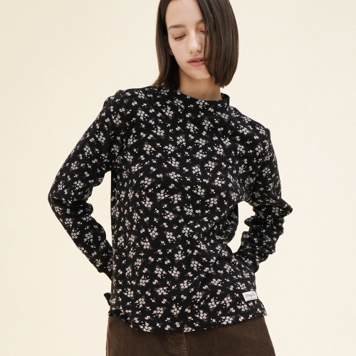 치키타 하프터틀 스웨트셔츠 플라워 냅핑 블랙 244603FBK