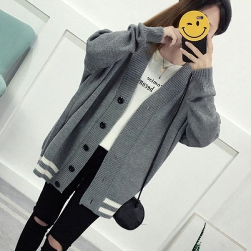 오노마 ONM 밑단 배색 가디건 여친룩 걸치기 좋은 카디건 20258497