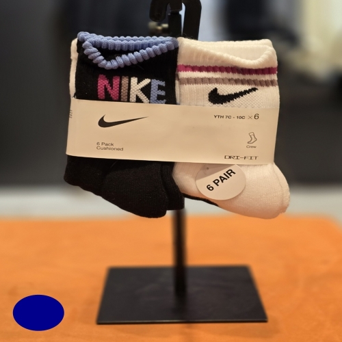 나이키키즈 4-5세5-7세 파우더플레이크루삭스6PK A244SO448P