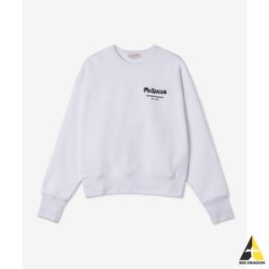 알렉산더맥퀸 그래피티 로고 프린트 맨투맨 화이트 671947QSX569090