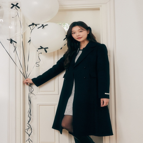 JJ지고트 여성 슬림핏 울 더블 핸드메이드 코트 GPBM0CT921