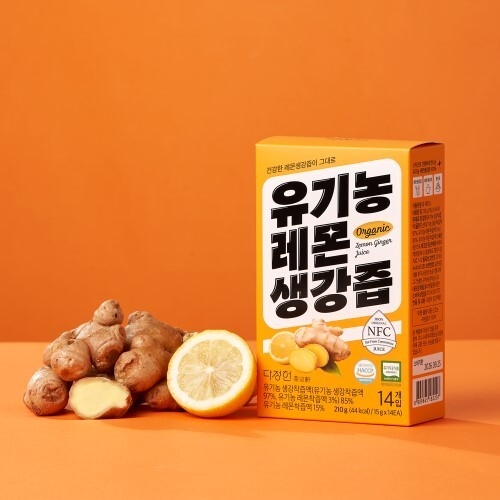 올가홀푸드 유기농 레몬생강즙 15g 14포