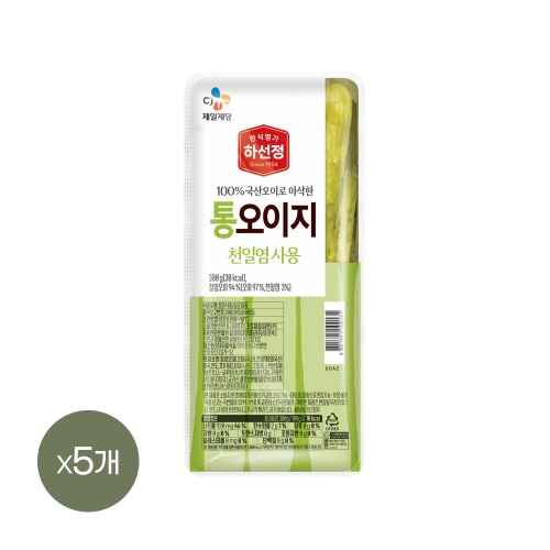 CJ제일제당 하선정 통 오이지 300g