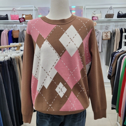 미센스 아가일패턴3도니트MB3YKNMD05Z 42646_MB3YKNMD05Z