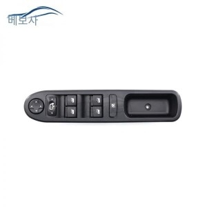 푸조  윈도우버튼 전면 좌측 드라이버 파워 윈도우 스위치 컨트롤버튼 호환 207 시트로엥 6490.EH 655 4qg용 폴딩 포함..