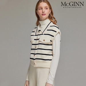 매긴 스트라이프버튼니트베스트_MI4W1VT4611