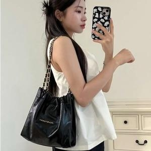 질스튜어트 뉴욕 액세서리 스테디셀러코코체인 블랙 드로우스트링 체인 숄더백 S JABA5E143BK