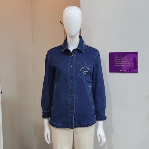 올리비아하슬러 DP01 재킷형 데님 남방 OHDSBL103