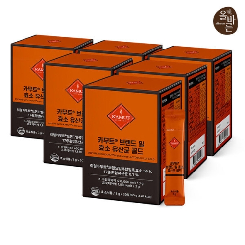 올바른 카무트 브랜드 밀 효소 유산균 골드 30포