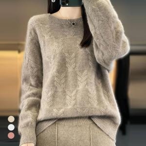 KARRA 꽈배기패턴블럭니트_A4W0147