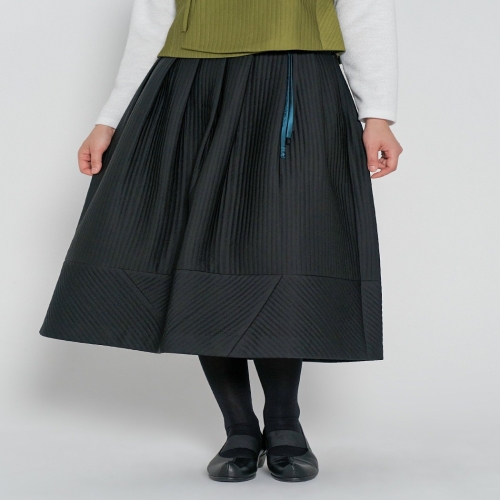 돌실나이 생활한복 여성 겨울 스커트 누빔 조각보 치마 IO42C402