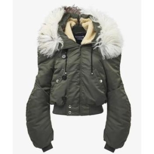 알렉산더맥퀸 나일론 사틴 퍼 자켓 802279QZAND3048 B0031416504