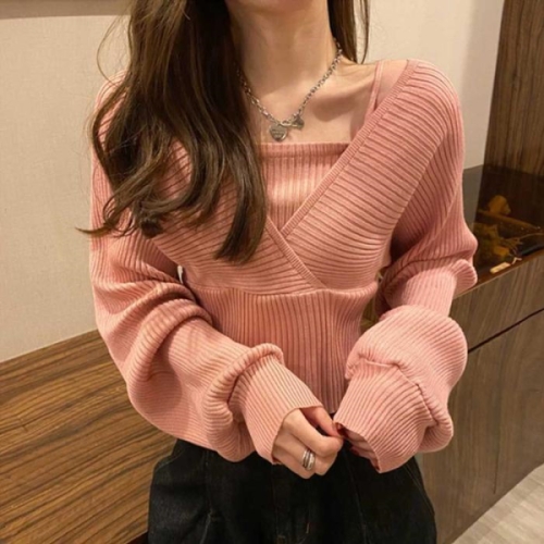 오노마 ONM 여자 봄 룩 소개팅 미팅 랩 니트 20257054