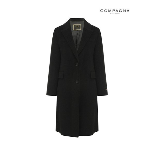 꼼빠니아 카라 심플 미디 코트-CW23CH3007575A