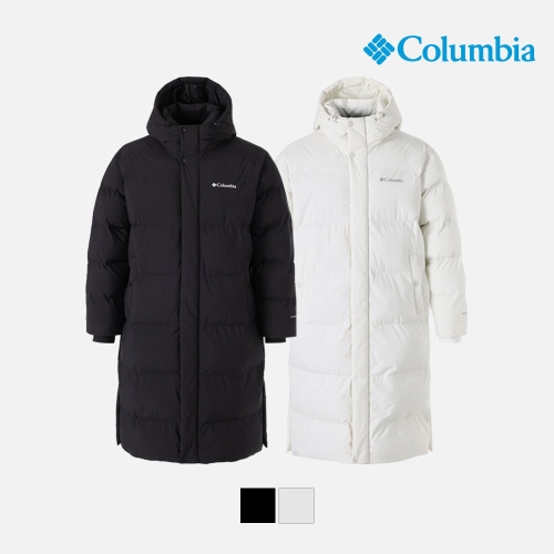 컬럼비아  유니 액티브 옴니히트 롱패딩_화이트샌드 C54-YUD315